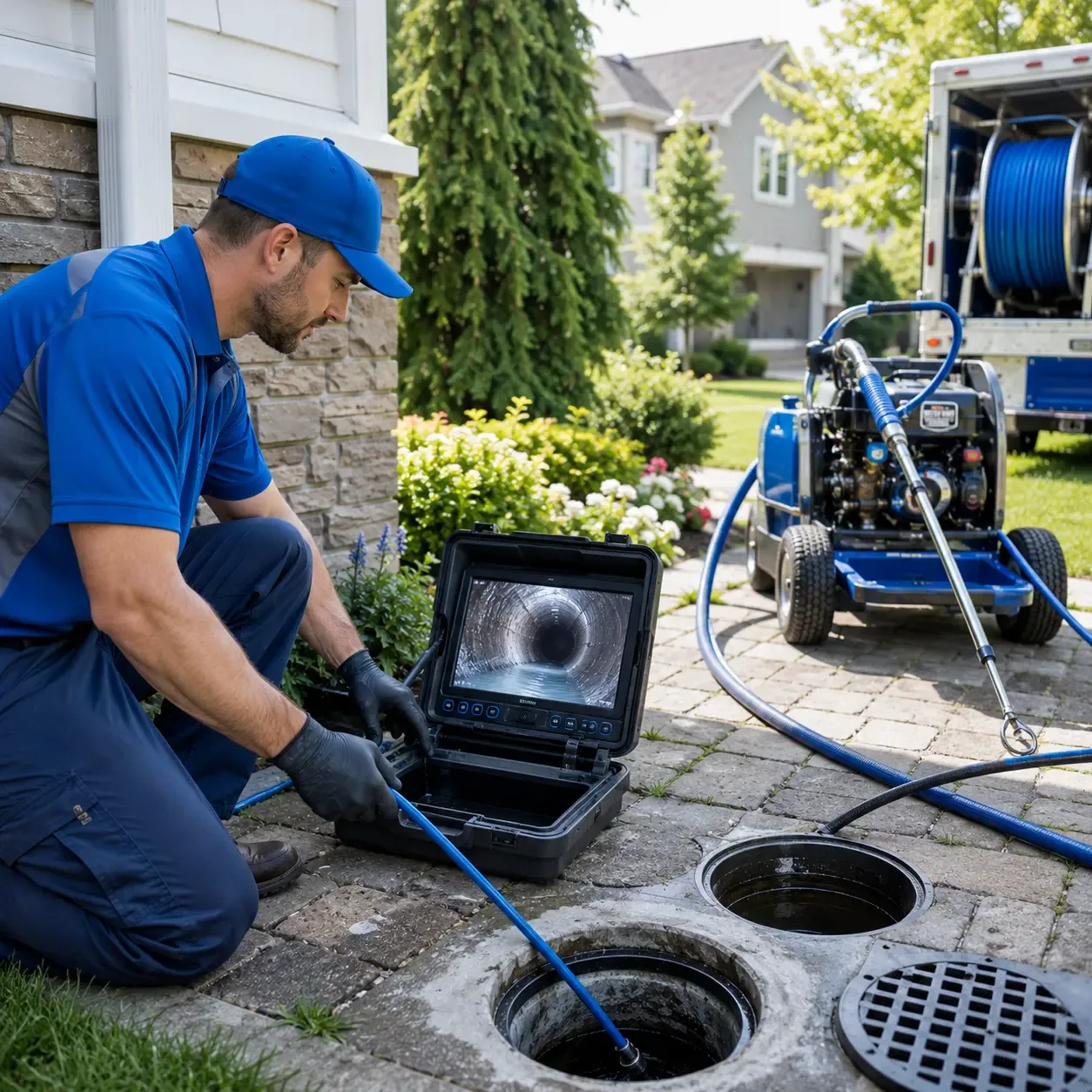 Outdoor drain cleaning professionals serving Maple Hill, NC